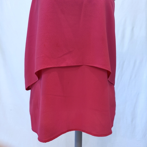 cooper & ella Pink Layered Racerback Blouse - Picture 3 of 8